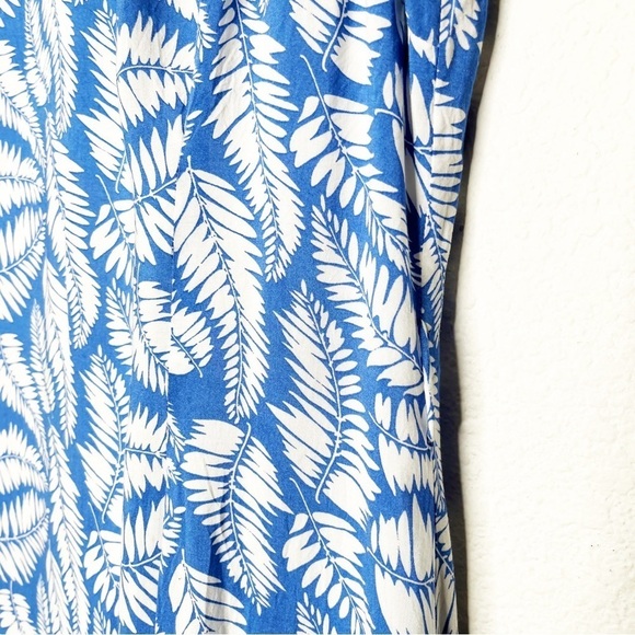 Boden Leaf Print Easy Day Dress 12L Long - Picture 5 of 14